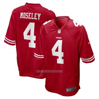 Camiseta NFL Game San Francisco 49ers Emmanuel Moseley 4 Rojo