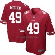 Camiseta NFL Game San Francisco 49ers Miller Rojo