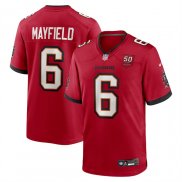 Camiseta NFL Game Tampa Bay Buccaneers Baker Mayfield 50 Aniversario Rojo