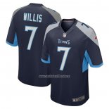 Camiseta NFL Game Tennessee Titans Malik Willis 2022 NFL Draft Pick Azul
