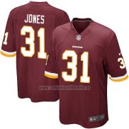 Camiseta NFL Game Washington Commanders Jones Rojo