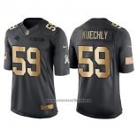 Camiseta NFL Gold Anthracite Carolina Panthers Kuechly Salute To Service 2016 Negro