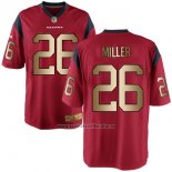 Camiseta NFL Gold Game Houston Texans Miller Rojo