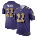 Camiseta NFL Legend Baltimore Ravens Derrick Henry Violeta