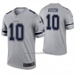 Camiseta NFL Legend Dallas Cowboys 10 Tavon Austin Inverted Gris