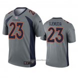 Camiseta NFL Legend Denver Broncos Michael Ojemudia Inverted Gris