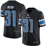 Camiseta NFL Legend Detroit Lions Bush Negro