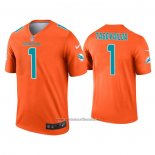 Camiseta NFL Legend Miami Dolphins Tua Tagovailoa Inverted Naranja