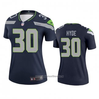 Camiseta NFL Legend Mujer Seattle Seahawks Carlos Hyde Azul