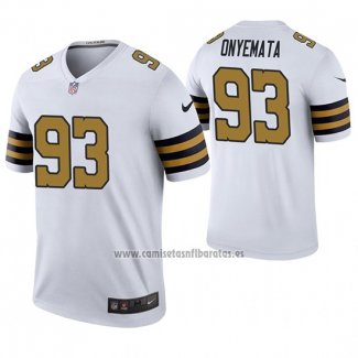 Camiseta NFL Legend New Orleans Saints David Onyemata Blanco Color Rush