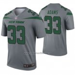 Camiseta NFL Legend New York Jets 33 Jamal Adams Inverted Gris