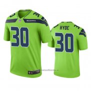 Camiseta NFL Legend Seattle Seahawks Carlos Hyde Green Color Rush