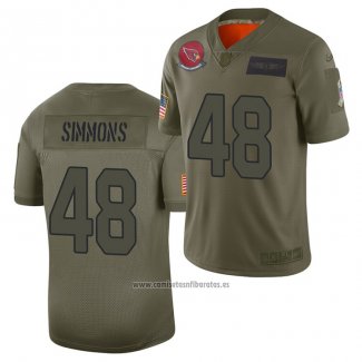 Camiseta NFL Limited Arizona Cardinals Isaiah Simmons 2019 Salute To Service Verde