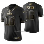 Camiseta NFL Limited Buffalo Bills Robert Foster Golden Edition Negro