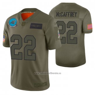 Camiseta NFL Limited Carolina Panthers Christian Mccaffrey 2019 Salute To Service Verde