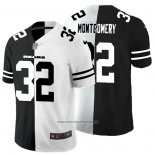 Camiseta NFL Limited Chicago Bears Montgomery Black White Split