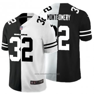 Camiseta NFL Limited Chicago Bears Montgomery Black White Split