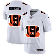 Camiseta NFL Limited Cincinnati Bengals Burrow Logo Dual Overlap Blanco