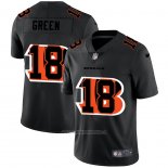 Camiseta NFL Limited Cincinnati Bengals Green Logo Dual Overlap Negro