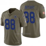 Camiseta NFL Limited Dallas Cowboys 88 Dez Bryant 2017 Salute To Service Verde