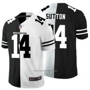 Camiseta NFL Limited Denver Broncos Sutton Black White Split
