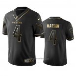 Camiseta NFL Limited Houston Texans Deshaun Watson Golden Edition Negro