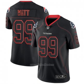 Camiseta NFL Limited Houston Texans Watt Lights Out Negro