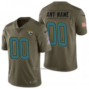 Camiseta NFL Limited Jacksonville Jaguars Personalizada 2017 Salute To Service Verde