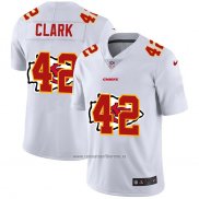 Camiseta NFL Limited Kansas City Chiefs Clark Logo Dual Overlap Blanco