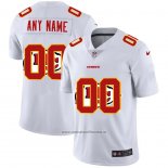Camiseta NFL Limited Kansas City Chiefs Personalizada Logo Dual Overlap Blanco