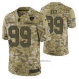 Camiseta NFL Limited Las Vegas Raiders 99 Arden Key 2018 Salute To Service Camuflaje