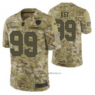 Camiseta NFL Limited Las Vegas Raiders 99 Arden Key 2018 Salute To Service Camuflaje