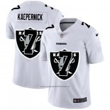 Camiseta NFL Limited Las Vegas Raiders Kaepernick Logo Dual Overlap Blanco