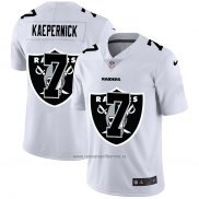 Camiseta NFL Limited Las Vegas Raiders Kaepernick Logo Dual Overlap Blanco