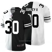 Camiseta NFL Limited Los Angeles Rams Gurley II White Black Split