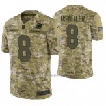 Camiseta NFL Limited Miami Dolphins Brock Osweiler 2018 Salute To Service Camuflaje