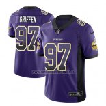 Camiseta NFL Limited Minnesota Vikings Everson Griffen Violeta 2018 Rush Drift Fashion