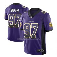 Camiseta NFL Limited Minnesota Vikings Everson Griffen Violeta 2018 Rush Drift Fashion