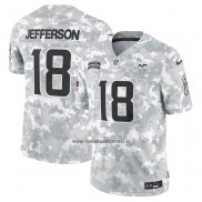 Camiseta NFL Limited Minnesota Vikings Justin Jefferson 2024 Salute To Service Gris