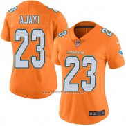 Camiseta NFL Limited Mujer Miami Dolphins 23 Ajayi Naranja