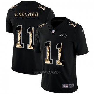 Camiseta NFL Limited New England Patriots Edelman Statue of Liberty Fashion Negro