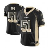 Camiseta NFL Limited New Orleans Saints Manti Te'o Saints Negro 2018 Rush Drift Fashion