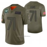 Camiseta NFL Limited New York Jets Alex Lewis 2019 Salute To Service Verde