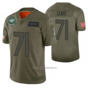 Camiseta NFL Limited New York Jets Alex Lewis 2019 Salute To Service Verde