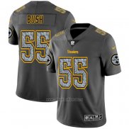Camiseta NFL Limited Pittsburgh Steelers Bush Static Fashion Gris