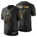 Camiseta NFL Limited Pittsburgh Steelers Personalizada Golden Edition Negro