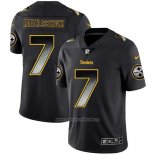 Camiseta NFL Limited Pittsburgh Steelers Roethlisberger Smoke Fashion Negro