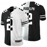 Camiseta NFL Limited Pittsburgh Steelers Rudolph Black White Split