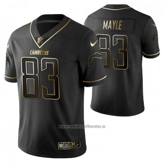 Camiseta NFL Limited San Diego Chargers Vince Mayle Golden Edition Negro