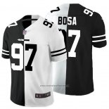 Camiseta NFL Limited San Francisco 49ers Bosa Black White Split